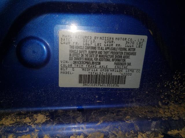 Photo 9 VIN: 3N1CE2CP6EL351236 - NISSAN VERSA NOTE 