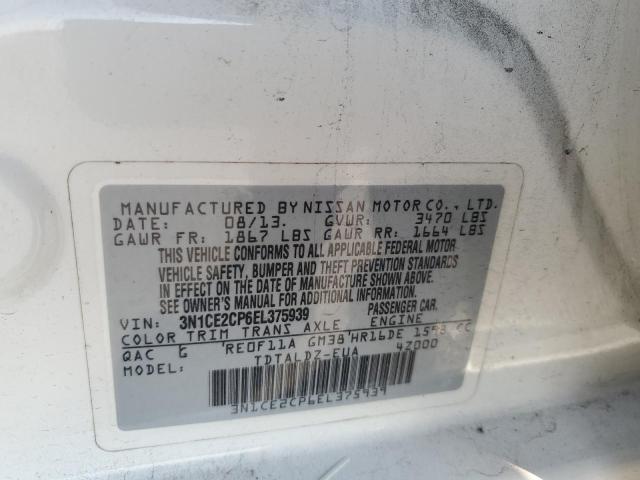 Photo 12 VIN: 3N1CE2CP6EL375939 - NISSAN VERSA NOTE 