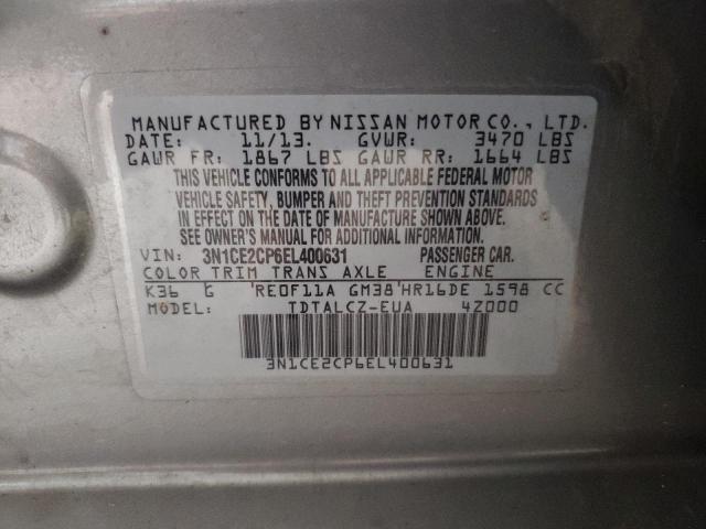 Photo 11 VIN: 3N1CE2CP6EL400631 - NISSAN VERSA NOTE 