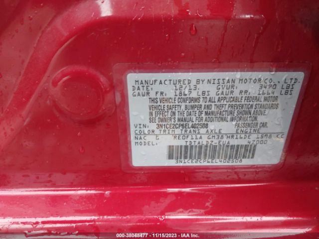 Photo 8 VIN: 3N1CE2CP6EL402508 - NISSAN VERSA NOTE 