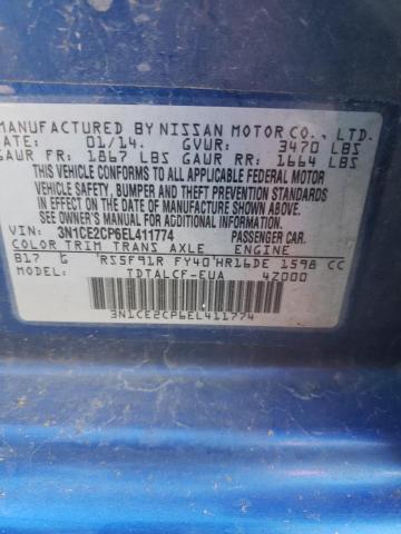 Photo 11 VIN: 3N1CE2CP6EL411774 - NISSAN VERSA NOTE 