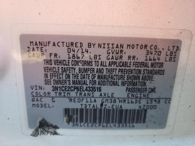 Photo 9 VIN: 3N1CE2CP6EL433516 - NISSAN VERSA NOTE 