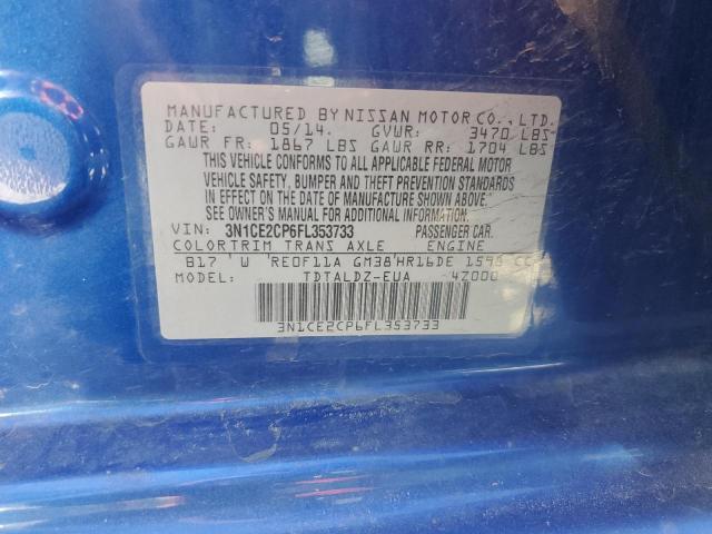 Photo 11 VIN: 3N1CE2CP6FL353733 - NISSAN VERSA NOTE 