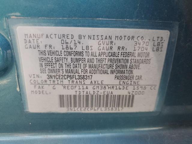 Photo 11 VIN: 3N1CE2CP6FL358317 - NISSAN VERSA NOTE 