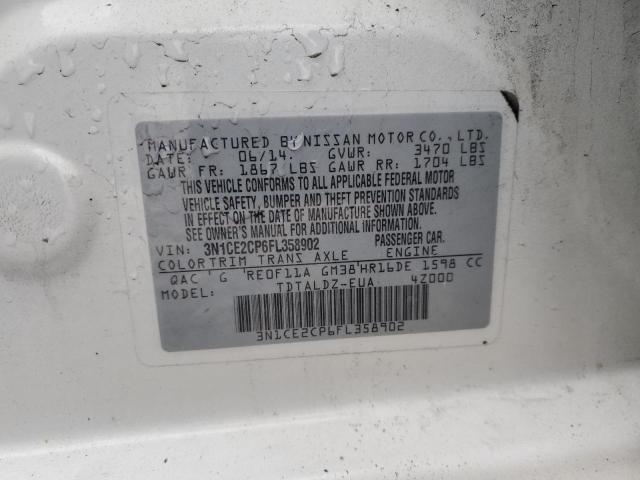 Photo 12 VIN: 3N1CE2CP6FL358902 - NISSAN VERSA 