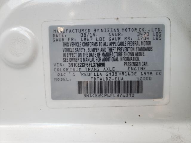 Photo 9 VIN: 3N1CE2CP6FL376090 - NISSAN VERSA NOTE 