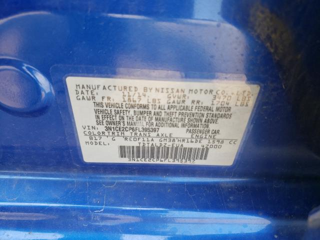 Photo 9 VIN: 3N1CE2CP6FL395397 - NISSAN VERSA NOTE 