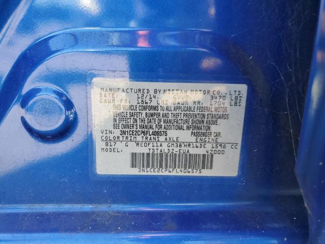 Photo 11 VIN: 3N1CE2CP6FL406575 - NISSAN VERSA NOTE 