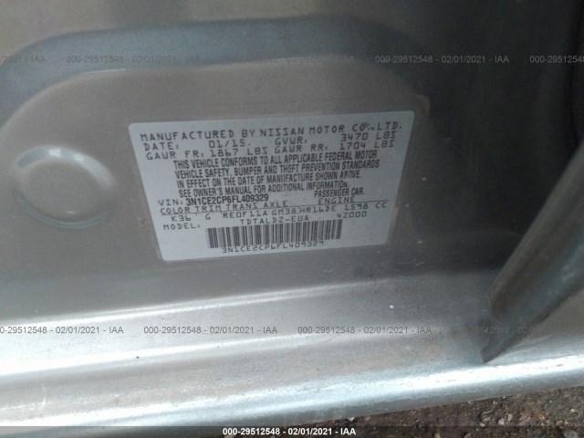 Photo 8 VIN: 3N1CE2CP6FL409329 - NISSAN VERSA NOTE 