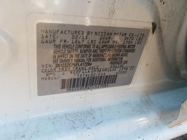 Photo 9 VIN: 3N1CE2CP6FL417284 - NISSAN VERSA NOTE 