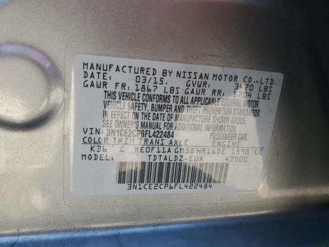 Photo 12 VIN: 3N1CE2CP6FL422484 - NISSAN VERSA NOTE 