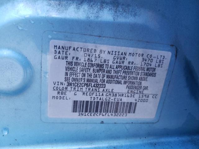 Photo 11 VIN: 3N1CE2CP6FL432223 - NISSAN VERSA NOTE 