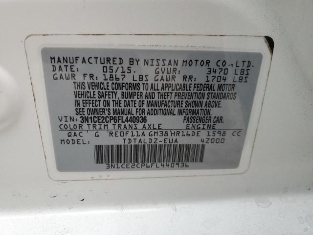 Photo 11 VIN: 3N1CE2CP6FL440936 - NISSAN VERSA NOTE 