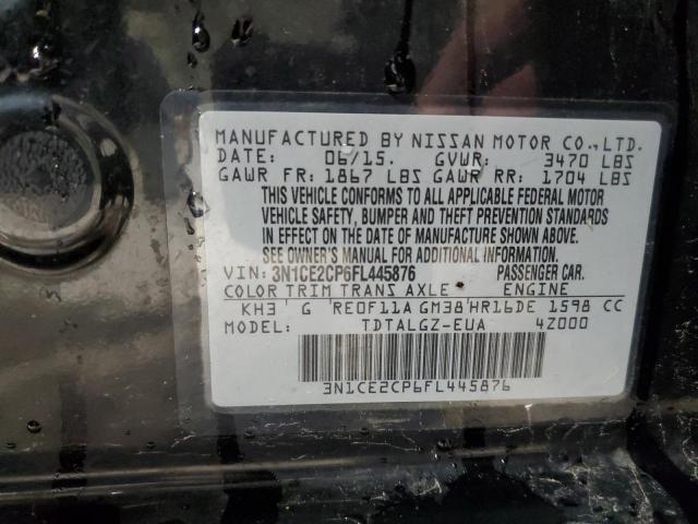 Photo 12 VIN: 3N1CE2CP6FL445876 - NISSAN VERSA 