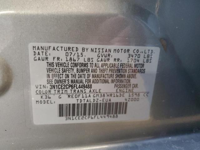 Photo 11 VIN: 3N1CE2CP6FL449488 - NISSAN VERSA 