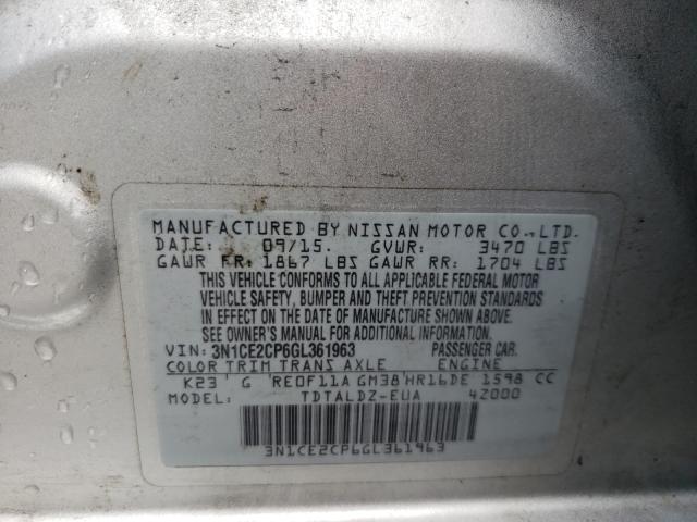 Photo 9 VIN: 3N1CE2CP6GL361963 - NISSAN VERSA NOTE 