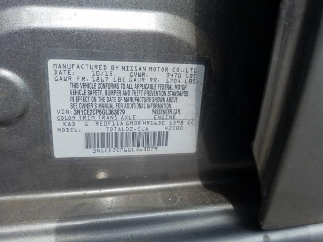 Photo 9 VIN: 3N1CE2CP6GL363079 - NISSAN VERSA NOTE 