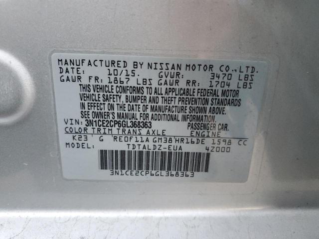 Photo 11 VIN: 3N1CE2CP6GL368363 - NISSAN VERSA NOTE 