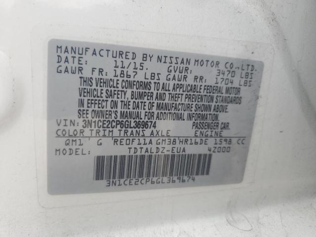 Photo 11 VIN: 3N1CE2CP6GL369674 - NISSAN VERSA NOTE 