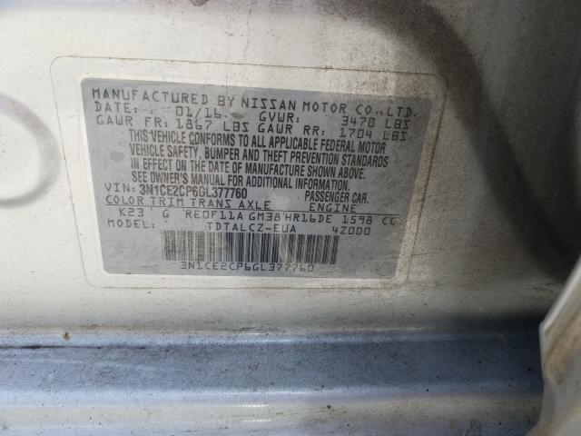 Photo 9 VIN: 3N1CE2CP6GL377760 - NISSAN VERSA NOTE 