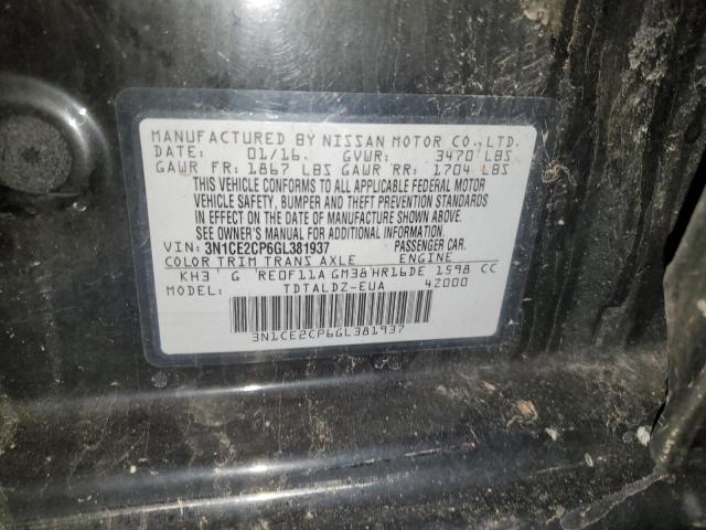 Photo 11 VIN: 3N1CE2CP6GL381937 - NISSAN VERSA 