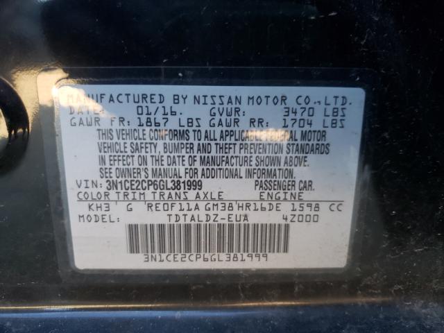 Photo 9 VIN: 3N1CE2CP6GL381999 - NISSAN VERSA NOTE 