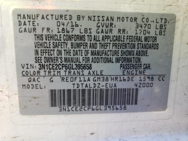 Photo 11 VIN: 3N1CE2CP6GL395658 - NISSAN VERSA NOTE 