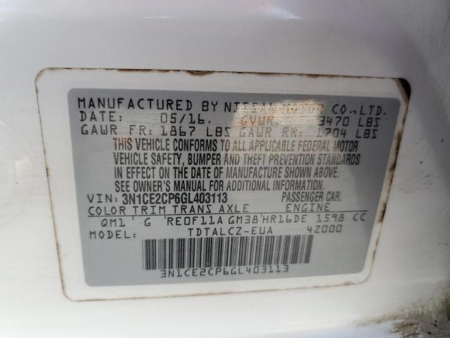 Photo 12 VIN: 3N1CE2CP6GL403113 - NISSAN VERSA NOTE 