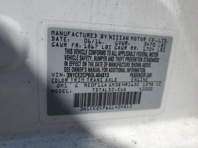 Photo 11 VIN: 3N1CE2CP6GL404813 - NISSAN VERSA 