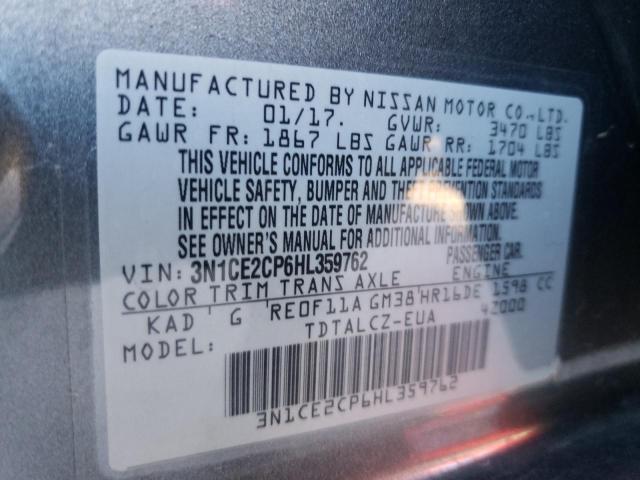 Photo 9 VIN: 3N1CE2CP6HL359762 - NISSAN VERSA NOTE 