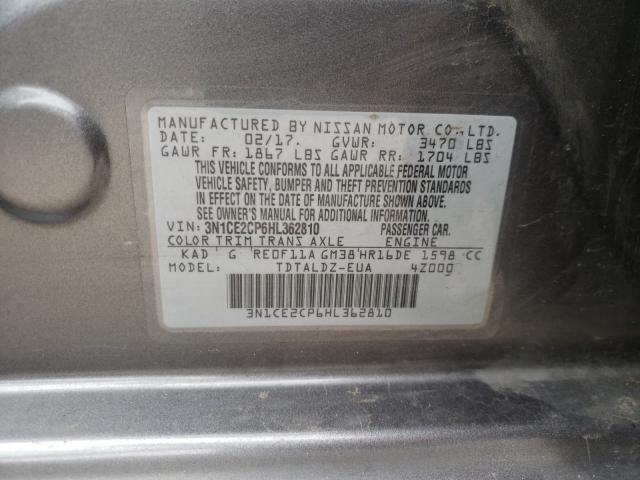 Photo 9 VIN: 3N1CE2CP6HL362810 - NISSAN VERSA NOTE 