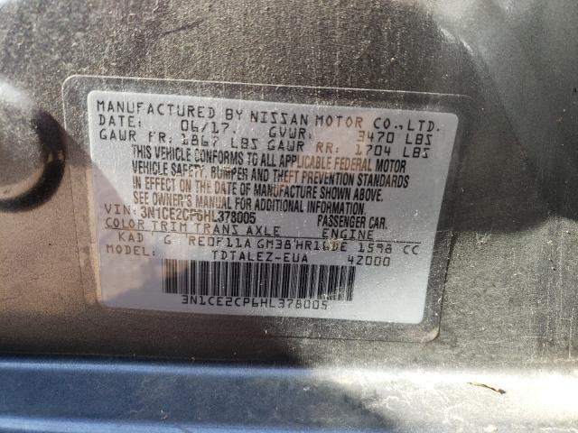 Photo 9 VIN: 3N1CE2CP6HL378005 - NISSAN VERSA NOTE 