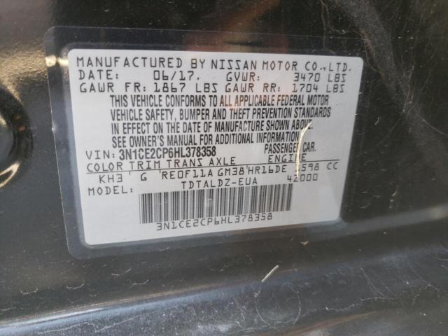 Photo 12 VIN: 3N1CE2CP6HL378358 - NISSAN VERSA 