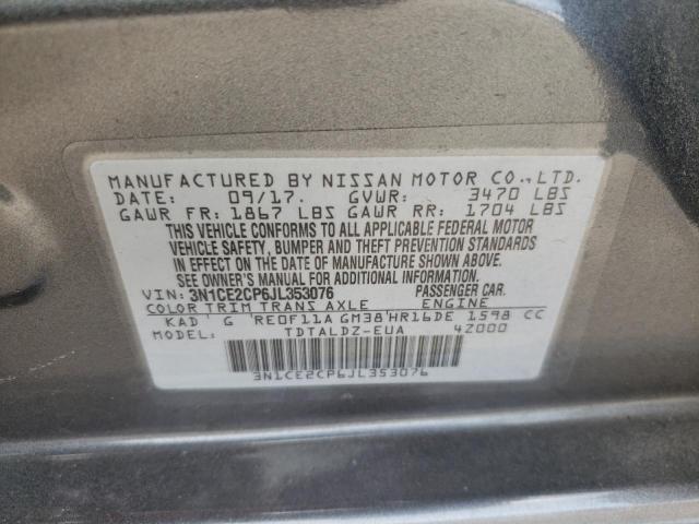 Photo 9 VIN: 3N1CE2CP6JL353076 - NISSAN VERSA NOTE 