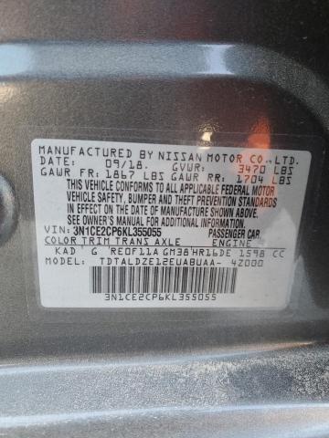 Photo 12 VIN: 3N1CE2CP6KL355055 - NISSAN VERSA NOTE 