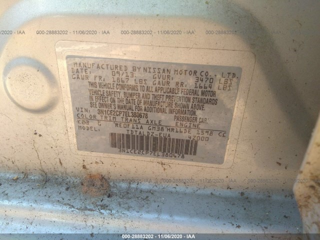 Photo 8 VIN: 3N1CE2CP7EL380678 - NISSAN VERSA NOTE 