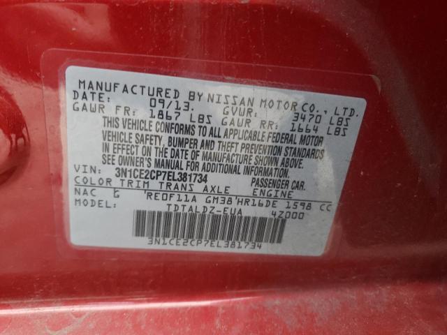 Photo 11 VIN: 3N1CE2CP7EL381734 - NISSAN VERSA NOTE 