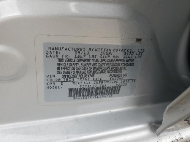 Photo 11 VIN: 3N1CE2CP7EL381748 - NISSAN VERSA NOTE 