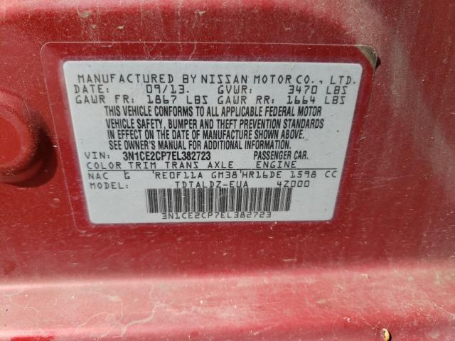 Photo 9 VIN: 3N1CE2CP7EL382723 - NISSAN VERSA NOTE 