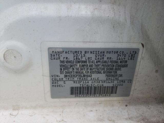 Photo 11 VIN: 3N1CE2CP7EL391843 - NISSAN VERSA NOTE 