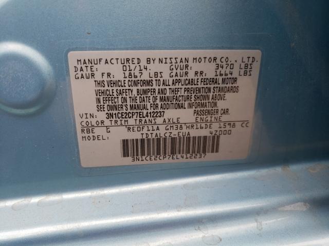 Photo 9 VIN: 3N1CE2CP7EL412237 - NISSAN VERSA NOTE 