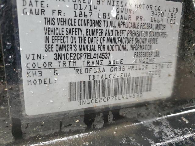 Photo 12 VIN: 3N1CE2CP7EL414537 - NISSAN VERSA 