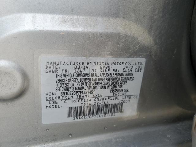 Photo 12 VIN: 3N1CE2CP7EL427451 - NISSAN VERSA NOTE 