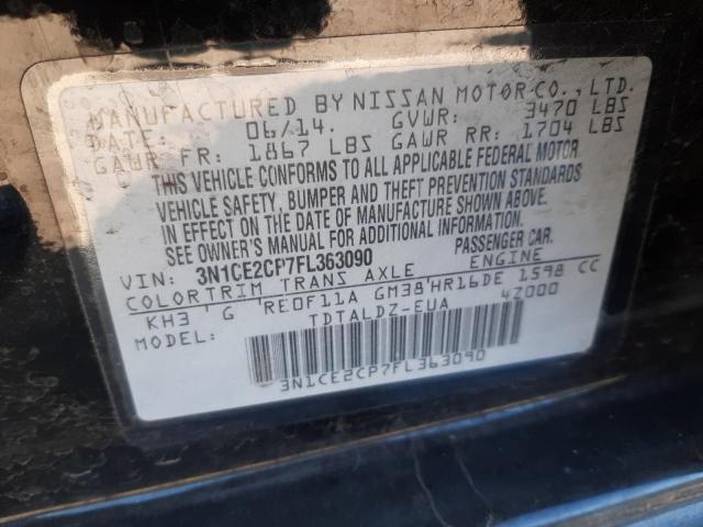 Photo 11 VIN: 3N1CE2CP7FL363090 - NISSAN VERSA NOTE 