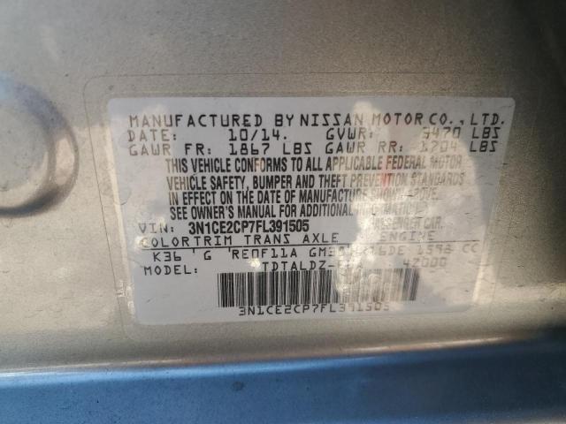 Photo 11 VIN: 3N1CE2CP7FL391505 - NISSAN VERSA 