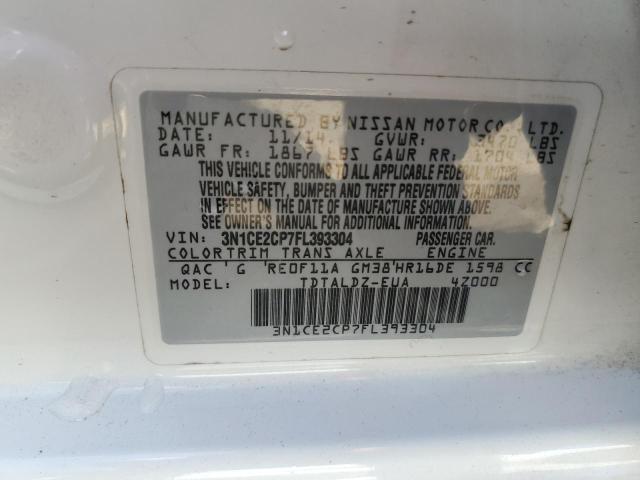 Photo 11 VIN: 3N1CE2CP7FL393304 - NISSAN VERSA NOTE 