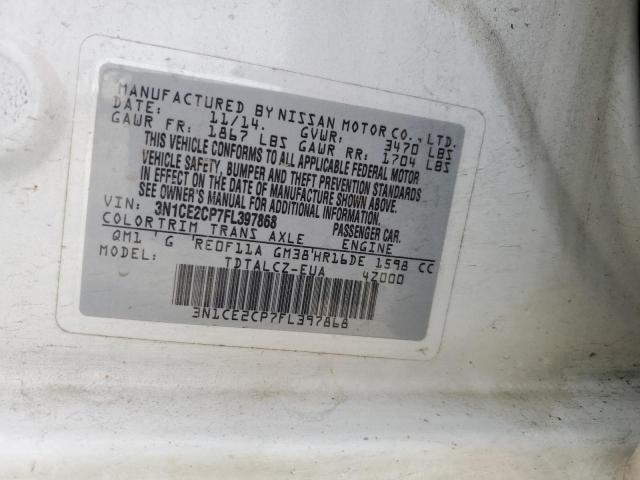 Photo 11 VIN: 3N1CE2CP7FL397868 - NISSAN VERSA 