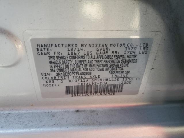 Photo 9 VIN: 3N1CE2CP7FL402938 - NISSAN VERSA NOTE 