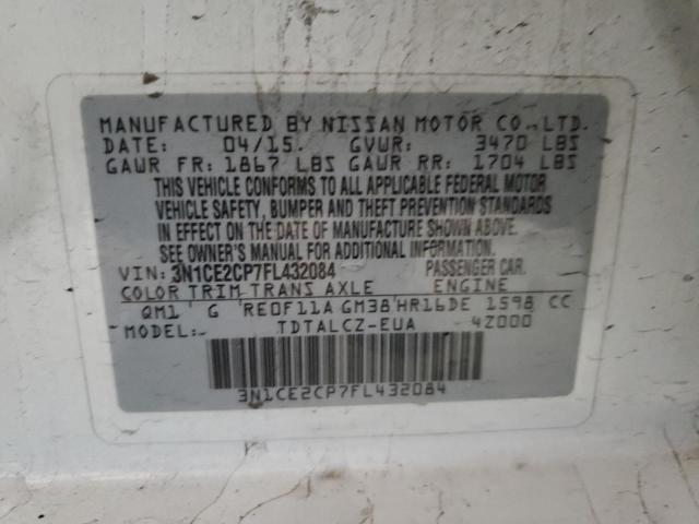 Photo 11 VIN: 3N1CE2CP7FL432084 - NISSAN VERSA 