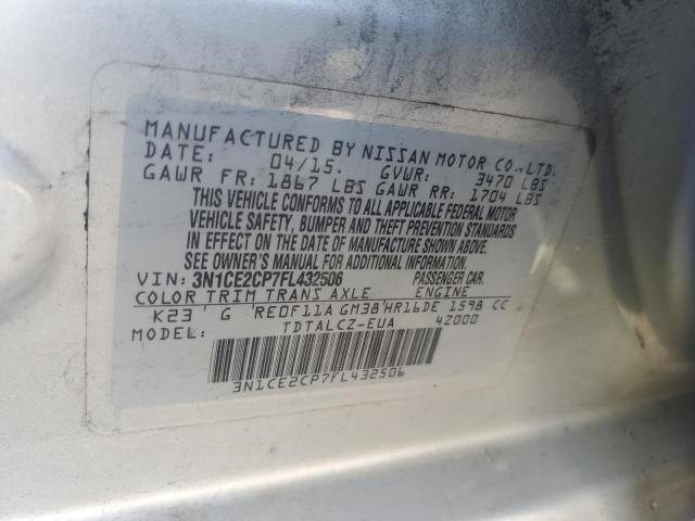 Photo 12 VIN: 3N1CE2CP7FL432506 - NISSAN VERSA NOTE 